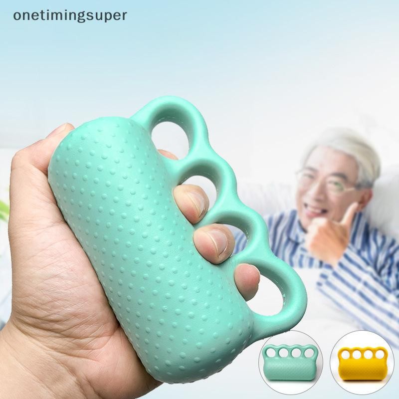 Onetimingsuper แบบพกพาสี่นิ้ว Hand Strength Trainer หลัก Grip การฝึกอบรม Soft Ball การฟื้นฟูสมรรถภาพนวด Finger Ball ฝึกมือ OTP