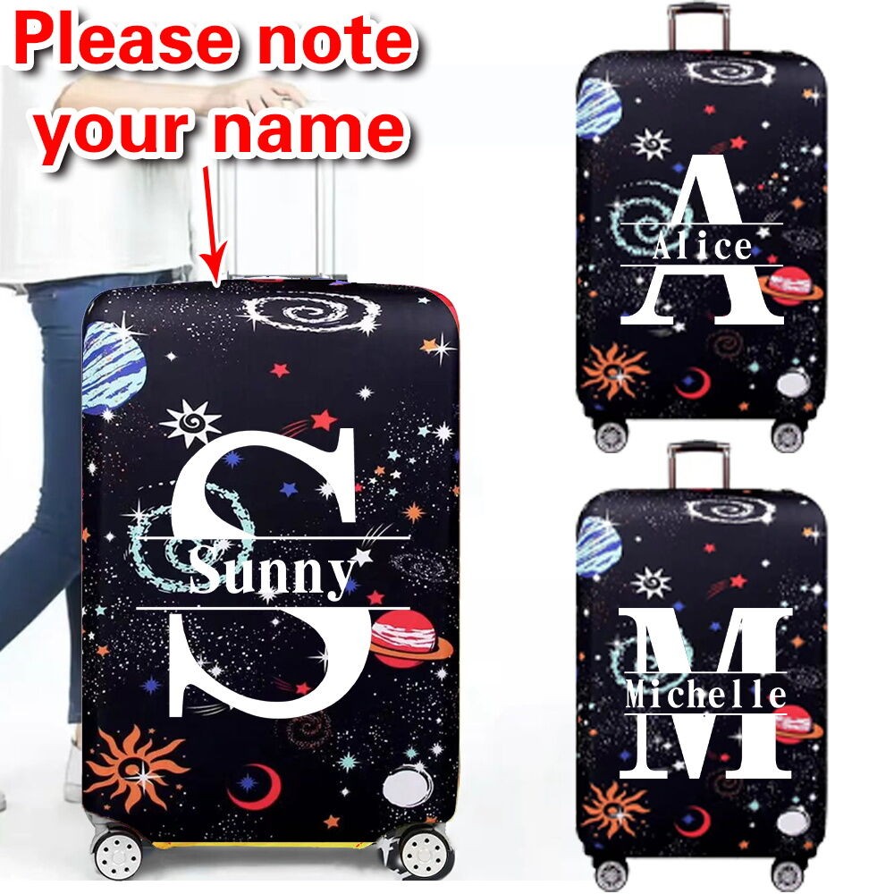 Customized Luggage Cover Protector (18-32) นิ้ว พิมพ์ลายสวยงาม กันฝุ่นและรอยขีดข่วนมีรูปภาพที่กำหนดเองให้เลือก