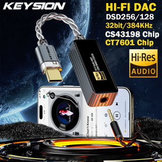Keysion 384kHz DSD256 CS43198 + CT7601 แบบพกพา USB DAC เสียง…