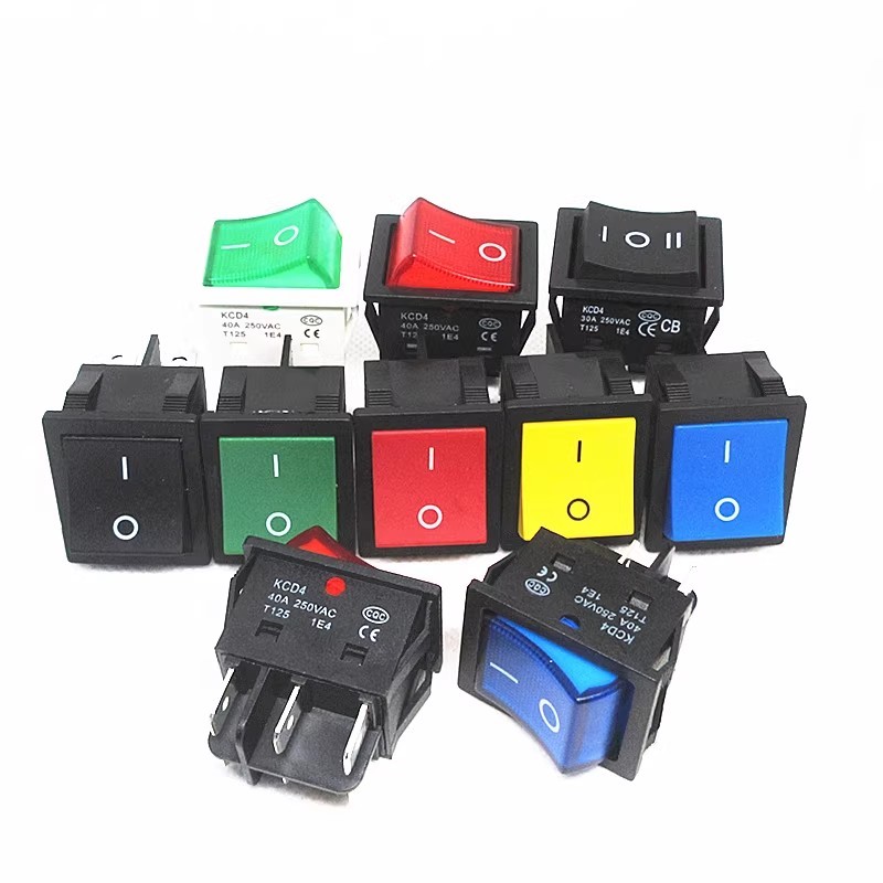Kcd4 Rocker Switch 40A 250VAC Heavy Duty พิเศษสําหรับเครื่องเชื่อม 220V Switch