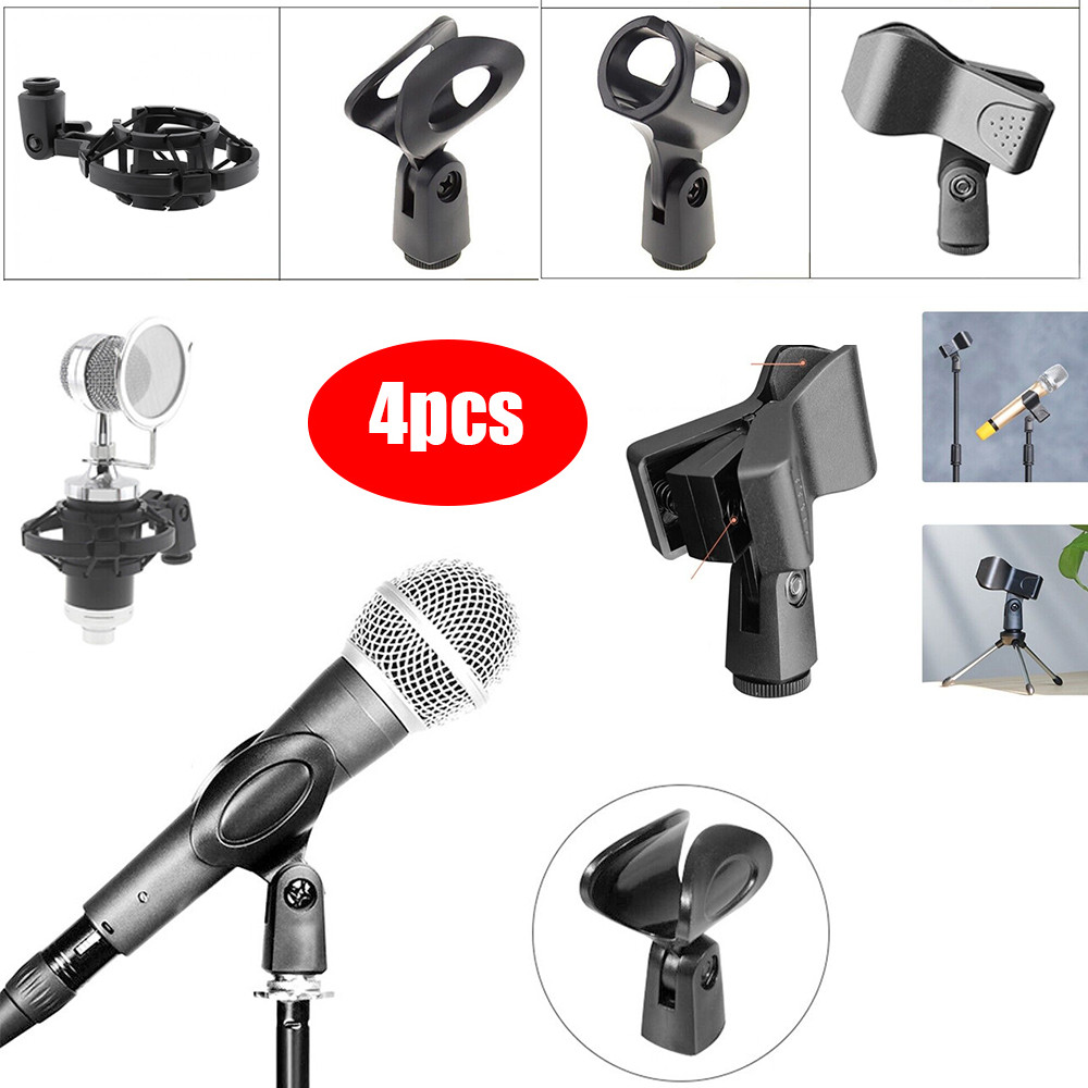 สากลไมโครโฟนฤดูใบไม้ผลิคลิปยืดหยุ่นไมโครโฟนคลิปสดไมค์สายไมโครโฟนไร้สาย ยู-คลิป, กันกระแทก