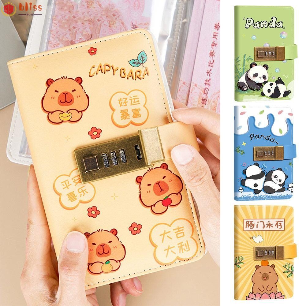 Blliss 100 ซองประหยัดเงิน Challenge, Capybara/Panda ความจุขนาดใหญ่ Binder Saving Challenge, ของขวัญประหยัดเงินกันน้ํานํากลับมาใช้ใหม่ Saving Challenge แผ่นสําหรับเด็ก