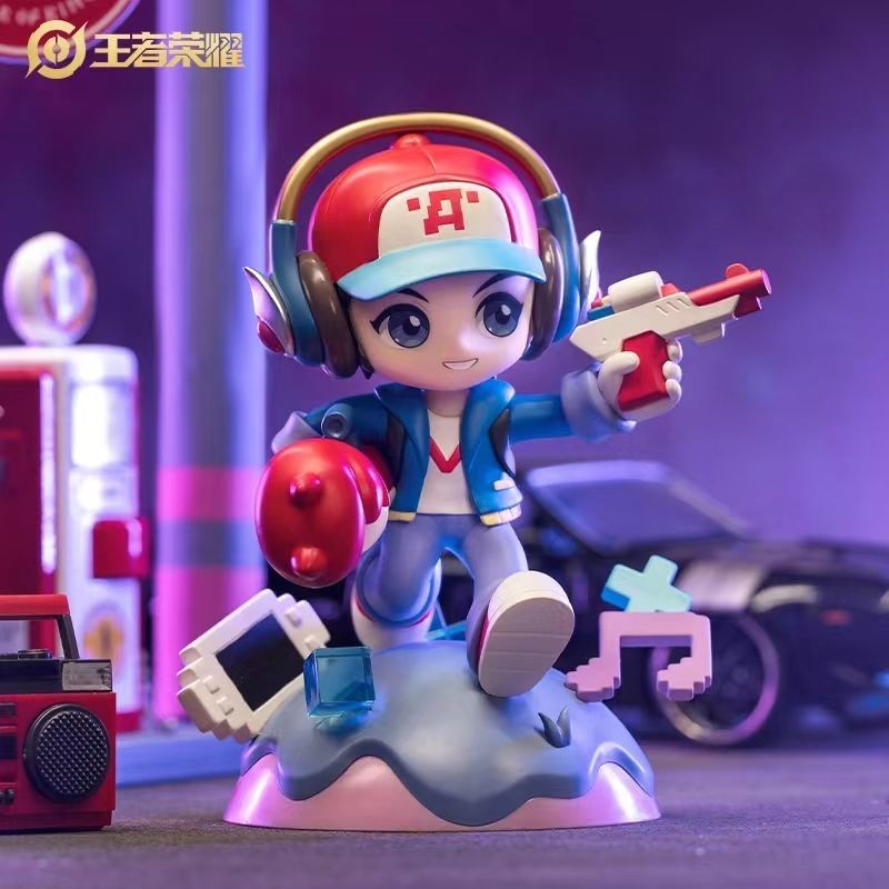 กล่องตาบอด King of Glory เครื่องประดับตกแต่งรุ่น Q รูปลิง Lee สีขาว Han Xin Kai Arthur ชายหญิงของเล่