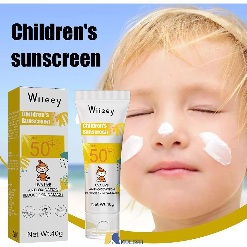 ซื้อ 1 TAKE 1Wiieey ครีมกันแดดสำหรับเด็ก โลชั่นทาตัว SPF50+ ปกป้องผิวจากรังสี UV ในช่วงฤดูร้อนและกลางแจ้ง ครีมกันแดดสำหรับเด็ก อ่อนโยน สดชื่น MOLISA