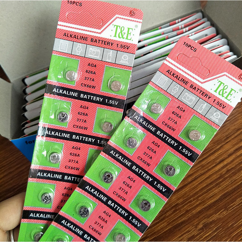 LR626 ไฟฟ้า AG4 อิเล็กทรอนิกส์ 377 อิเล็กทรอนิกส์ AG4 แบตเตอรี่ปุ่มมิเตอร์ไฟฟ้าเหมาะสําหรับนาฬิกาควอ