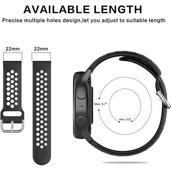 Beiziye สายนาฬิกาซิลิโคนสําหรับ Amazfit Bip 6 สมาร์ทวอท์ชสายกีฬาสําหรับ Amazfit Bip 6 สายนาฬิกา - รูปที่ 6