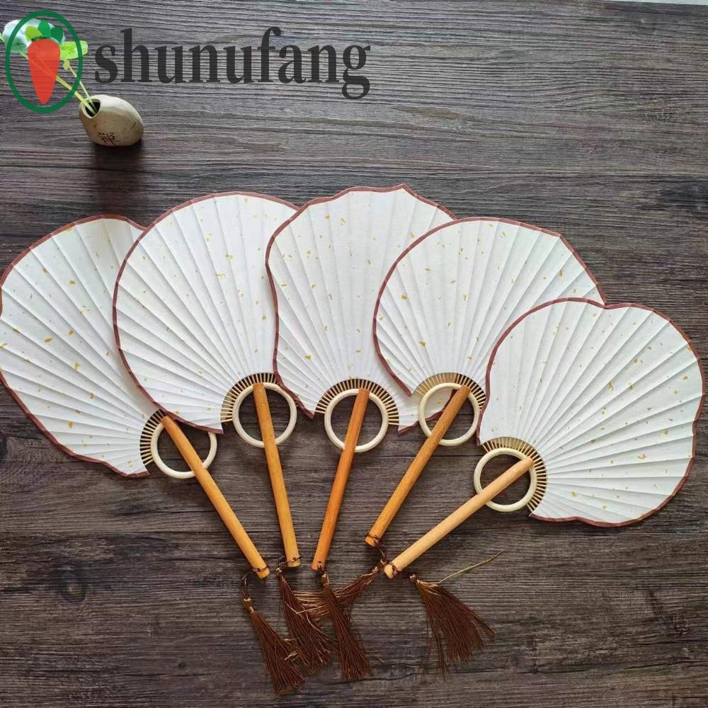 อูนูฟ ทําเอง ซวน พัดลมกระดาษ, วินเทจที่สวยหรูสไตล์จีน ทําเอง พัดลม, ศิลปะหัตถกรรมของขวัญคลาสสิกที่ทําด้วยมือเปล่ามือวาดพัดลมตกแต่งห้อง