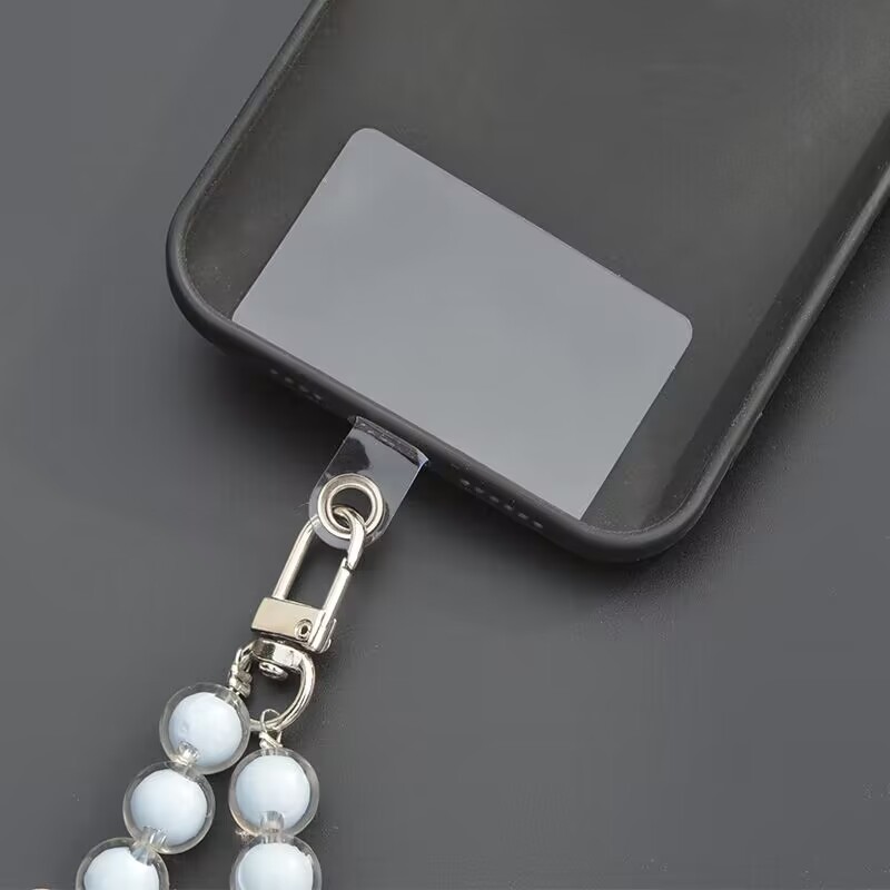1ชิ้นขายส่งโปร่งใสคลิปเคสโทรศัพท์คลิปบัตรแขวนเชือกคลิป