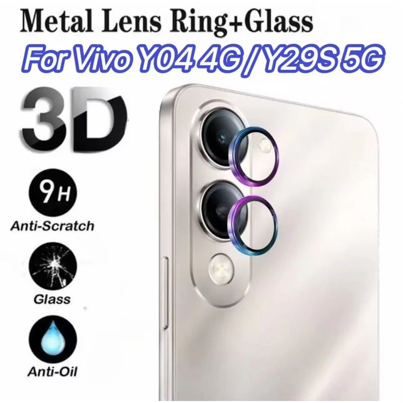 ฟิล์มวงแหวนเลนส์กล้อง สำหรับ Vivo Y04 4G Y29S 5G ตรงรุ่น กันรอยขีดข่วน ป้องกันเลนส์กล้อง สินค้าพร้อม