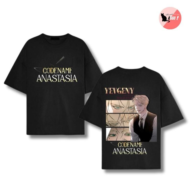 Codename Anastasia Zhenya manhwa เสื้อยืดดีไซน์ผ้าฝ้ายสวยงามทุกขนาดสําหรับผู้ชายและผู้หญิง
