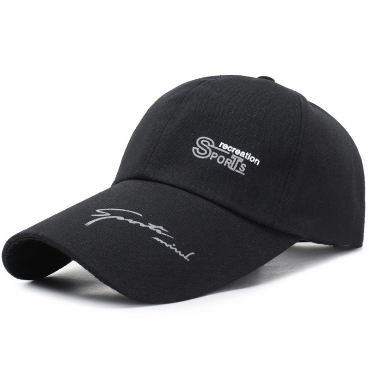 CANEL&CO TOPI Fahion Unisex Sport BASEBALL CAP POLOSI WANITA Lelaki TRUCKER Casual Outdoor- HITAM