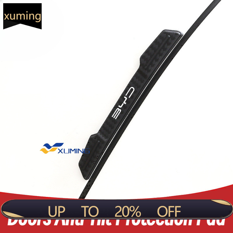XM BYD โลโก้ประตูขอบด้านข้าง Anti-Hit Protection Strip Pad สําหรับ BYD [M6] [ซีล 06] [ซีล 05] [ATTO 3] [ซีล] [Dolphin] [Han] [นกนางนวล]