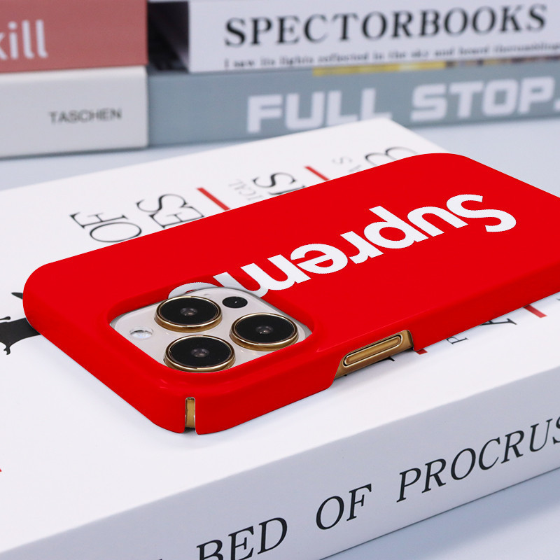 SupremeสําหรับIPhone16 15 14 13 12 11 Pro Max X XR Xs Max 8 7 6s Plus SE 2020 Brightก๋วยเตี๋ยวสี่ขนม