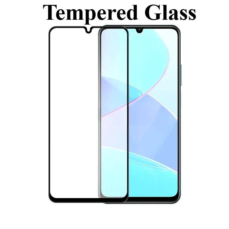 1-3Pcs Full Cover HDขอบสีดําฟิล์มกระจกนิรภัยสําหรับRedmi 14R 14C 13x 13R 13C 13 12C 12 11A 11 10X 10