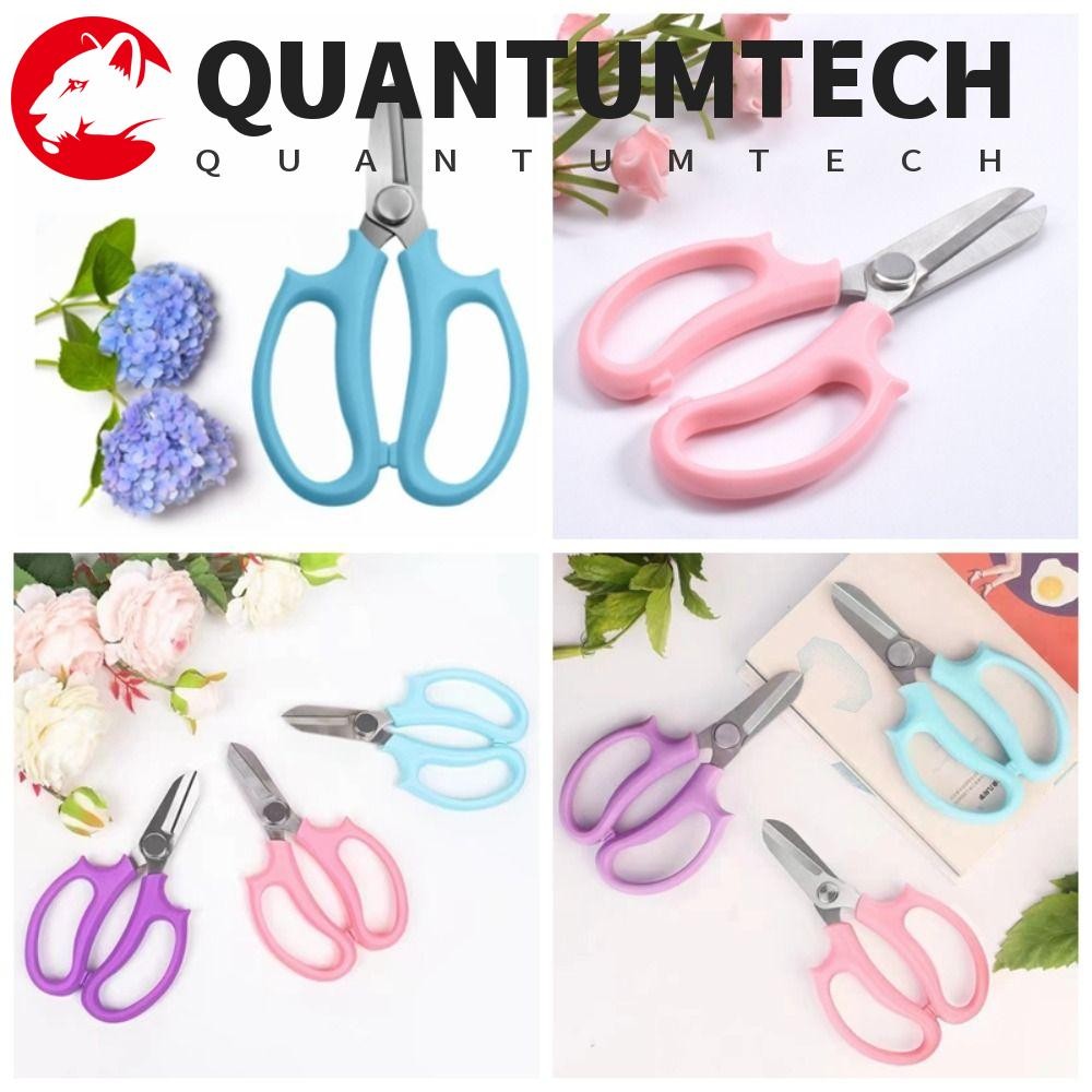 ควอนตัมเทค เครื่องมือตัดแต่งกิ่ง,สีชมพูสีม่วงสวนกรรไกรตัดแต่งกิ่ง,มือตัดหัวข้อศอกหัวตรงกรรไกรดอกไม้สีฟ้าสําหรับครัวเรือนกระถาง