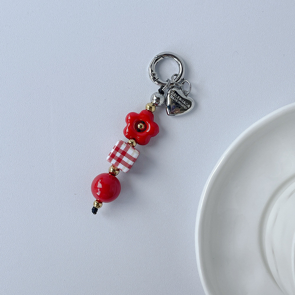 Original Designed Key Chain Y2kกระเป๋าจี้น่ารักดอกไม้หมีจี้DIYคริสต์มาสสไตล์พวงกุญแจกระเป๋าอุปกรณ์เสริม - รูปที่ 3