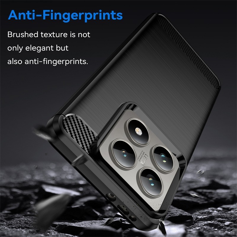 CASE XIAOMI MI 14 / MI 14 PRO / MI 14T / MI 14T PRO SILICONE CARBON FIBER TPU DRAWING SLIM CASE PNEW