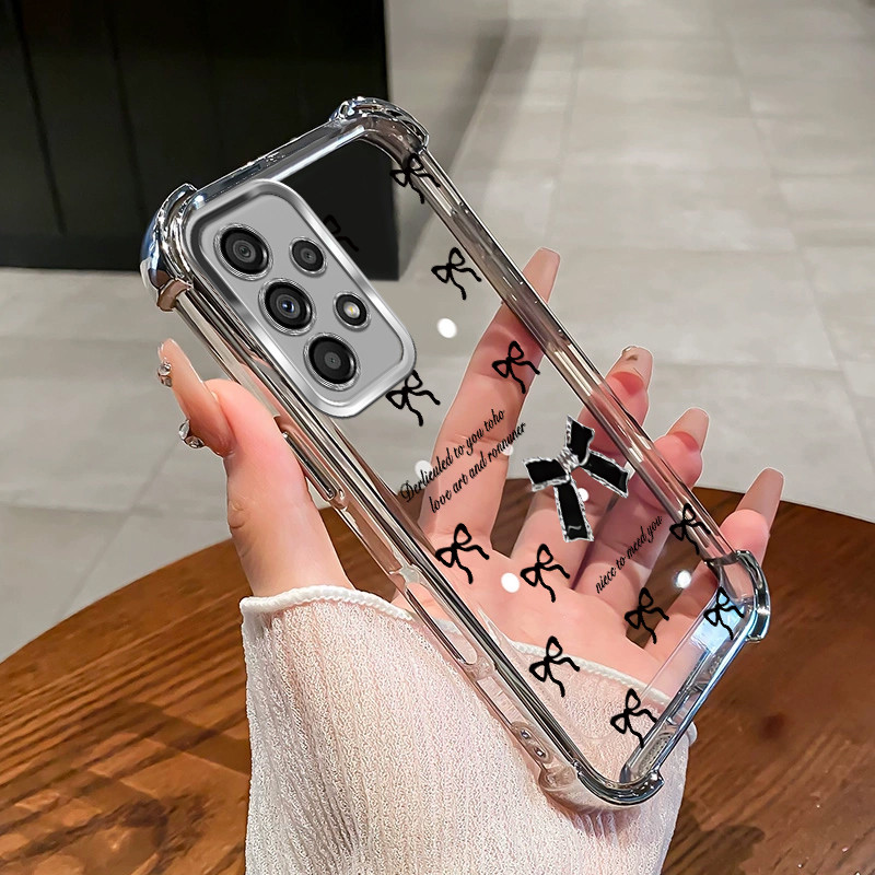 SAMSUNG สําหรับSamsung A32 A52 A52S A53 A73 4G 5G TPUเคสโทรศัพท์โบว์ล่าสุดสร้อยข้อมือ2025กันกระแทกออกแบบใหม่เคสโทรศัพท์SZ11 - รูปที่ 5