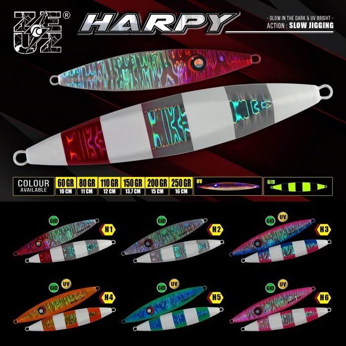 Metal Jig Valkyrie Harpy Size 110 Gram Victory Fishing