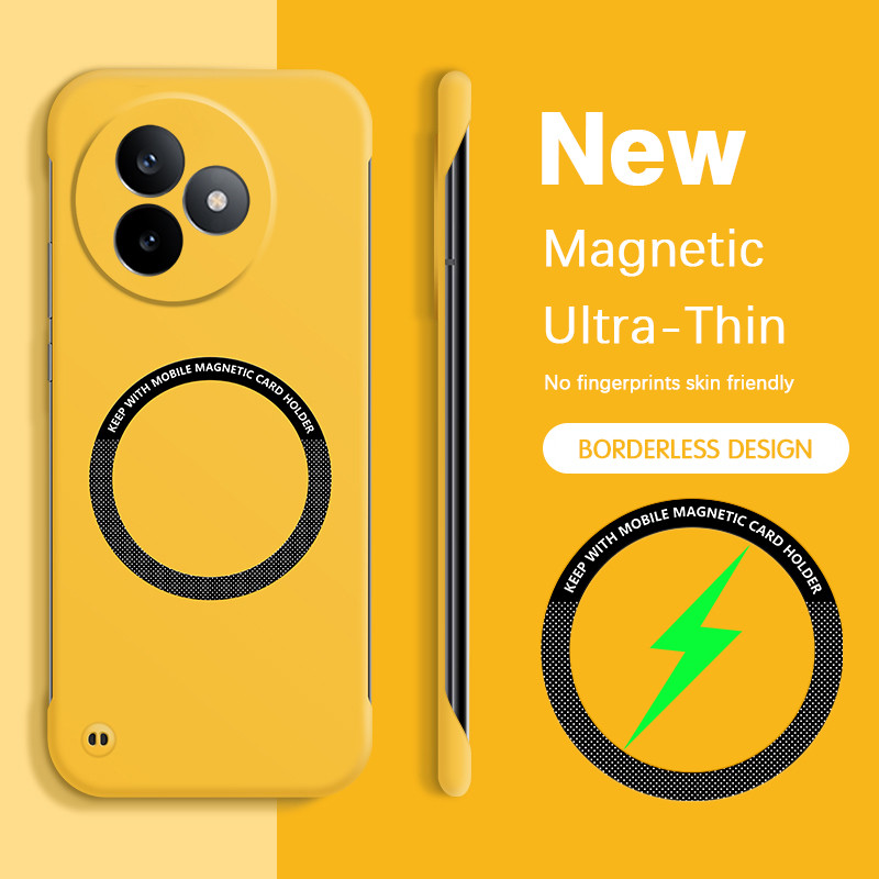 Hard PC Frameless Armorเคสโทรศัพท์สําหรับXiaomi Redmi K80 Ultra Pro K80Pro K80Ultra 5G AgneticบางCan