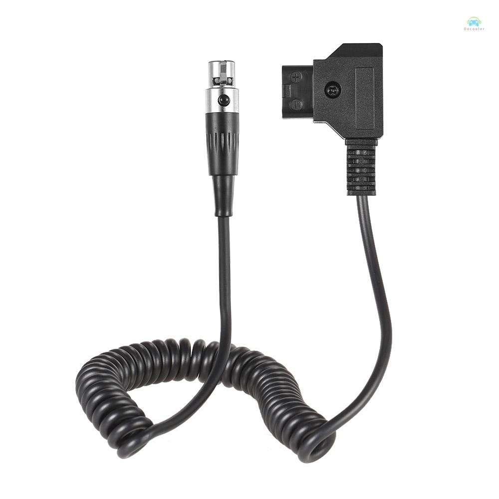 Yb2 สายไฟ D-Tap ชาย (Tinny) MINI XLR 4 Pin สายม้วนสายไฟ 80 ซม.ความยาวสายสําหรับ VFM 5.6