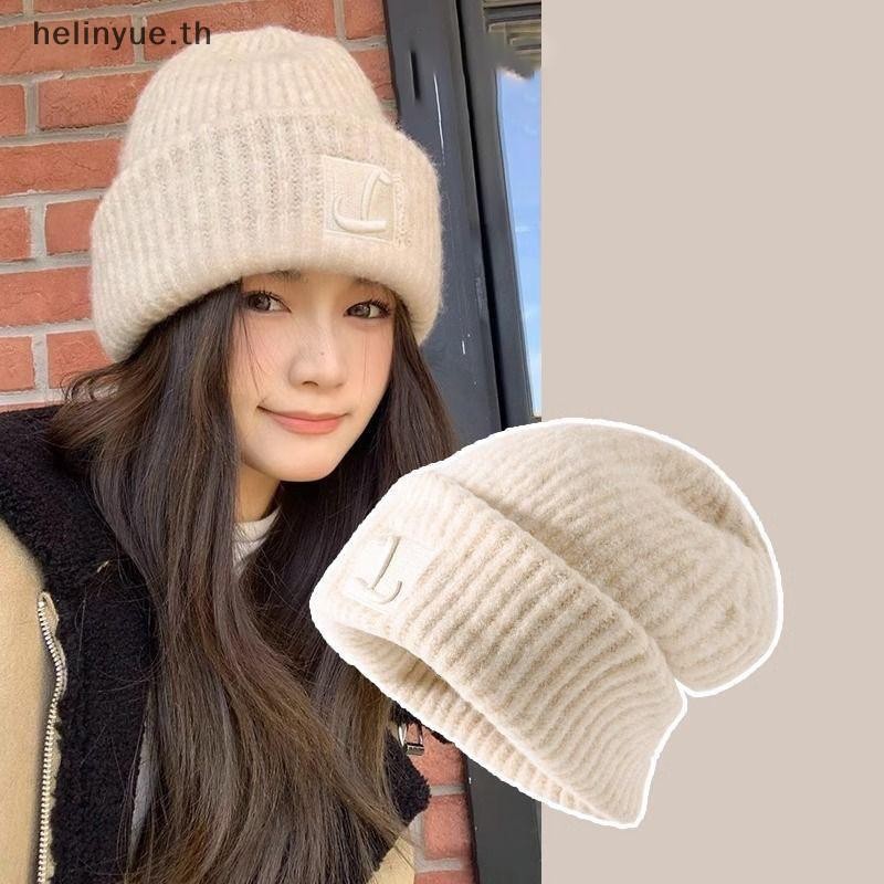 HELINYUE หมวกสีทึบฤดูใบไม้ร่วงฤดูหนาว WARM สําหรับผู้หญิงสาวกลางแจ้งหมวกอบอุ่นแฟชั่นอเนกประสงค์ทุกวัน Casual หมวกของขวัญ TH