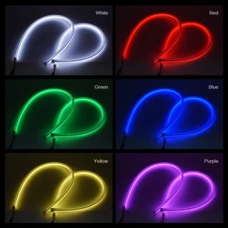 12V 2PCS DRL รถ LED ไฟวิ่งกลางวัน APP ควบคุมยืดหยุ่น RGB Symphony ไหลไฟเลี้ยวแถบไฟหน้าโคมไฟตกแต่ง