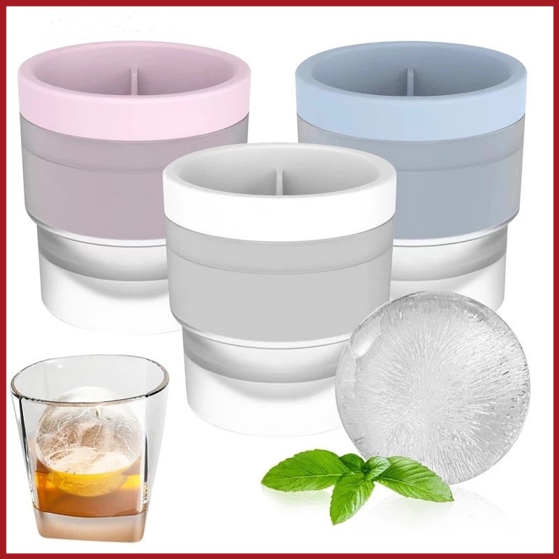YTL แม่พิมพ์ทำน้ำแข็งก้อนกลมซิลิโคน Ice Ball Maker วัสดุจากซิลิโคนอย่างดี Food Grade สะอาดปลอดภัย