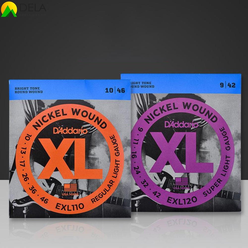 D'ADDARIO Daddario ชุดสายกีตาร์ไฟฟ้า 6 กันสนิม 10-46 09-42 EXL110/EXL120 Spot Products