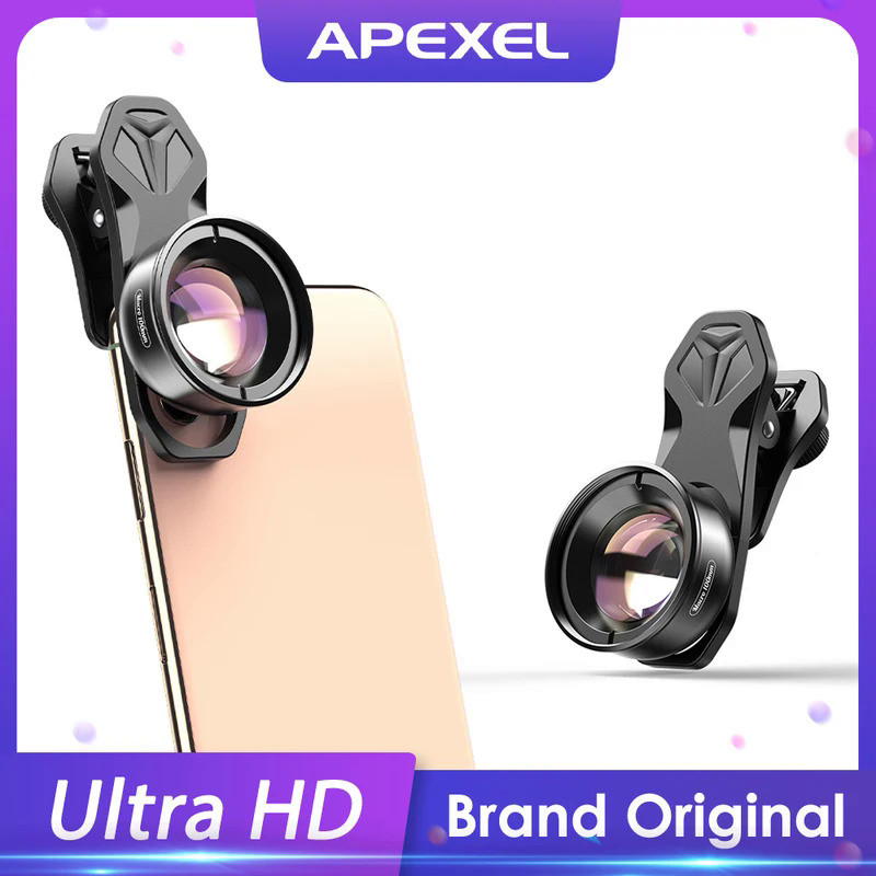 APEXEL HD Optic Camera Phone Lens 100mm Macro Lens Super Macro Lenses for iPhonex xs max Samsung s9 