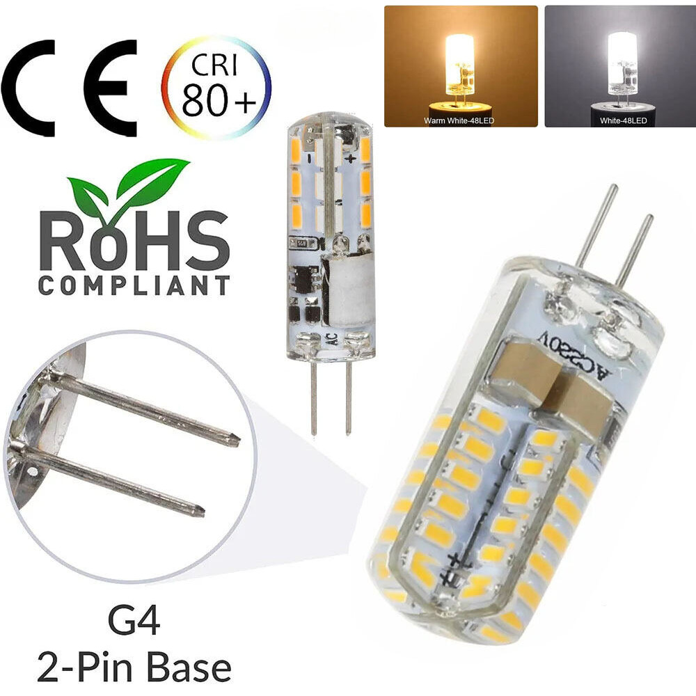 Bzstb Energe- saving G4 หลอดไฟ LED 12V 220V AC DC 3w 5w เปลี่ยน 30w 50w หลอดฮาโลเจนโคมไฟโคมระย้าหลอดไฟ