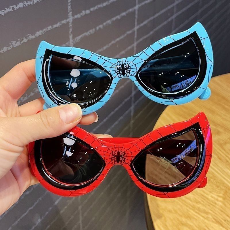 แว่นกันแดดเด็ก Boys Fashion Spider-Man Cartoon Glasses