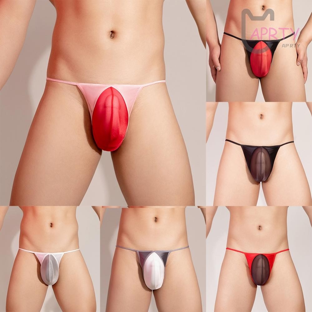 กางเกงชั้นในจีสตริงเคลือบเงาแบรนด์ใหม่ระบายอากาศคลาสสิกธีมการจับคู่สี - รูปที่ 3