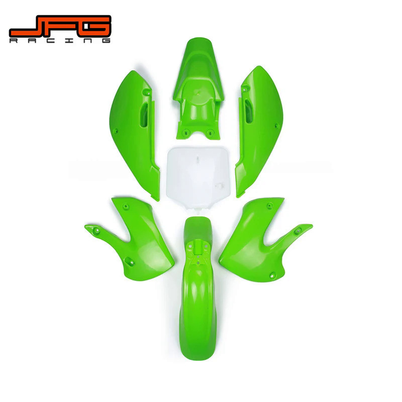 MoMotorcycle Plastics Kit Fender Farings For KAWASAKI KX65 KX 65 2000-2013 KLX110 KLX 110 2002-2013 