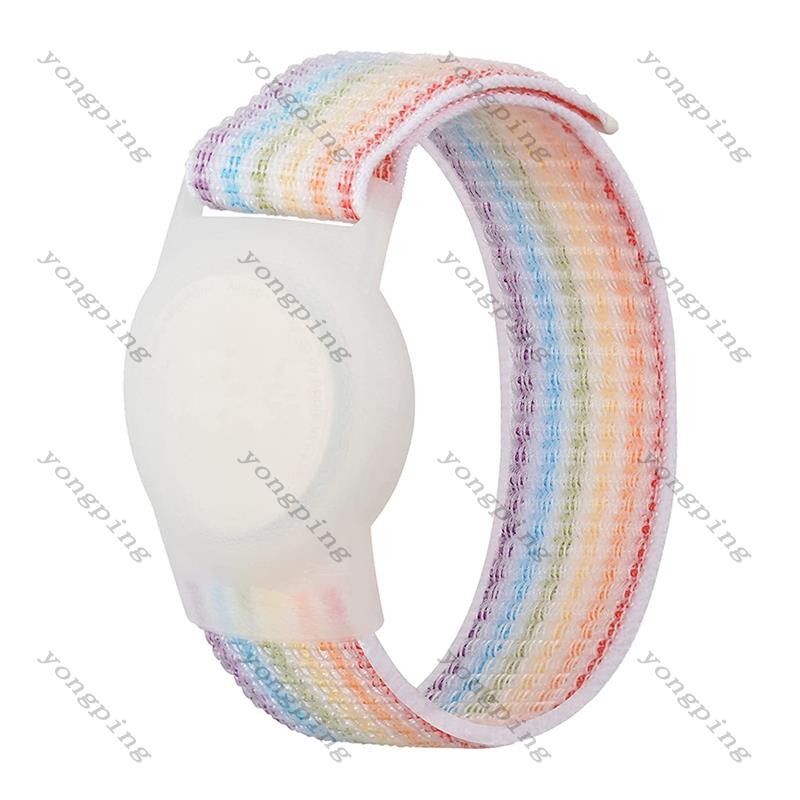 สายรัดข้อมือเด็ก เข้ากันได้กับ Apple AirTag, เคสป้องกันสําหรับ Air Tag GPS Tracker Holder พร้อมสร้อยข้อมือไนลอน
