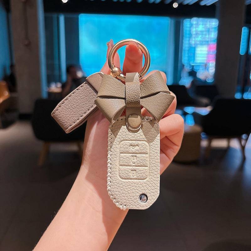 ที่ใส่กุญแจรีโมทรถยนต์ Honda City HRV Accord CRV Civic WR-V Jazz BRV XRV FIT พวงกุญแจรถ. กระเป๋าใส่กุญแจรถ - รูปที่ 4