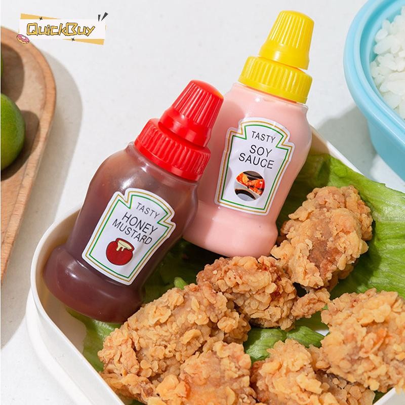 Quickbuy Mini Portable Small Sauce Container Tomato Gravy Salad Dressing Oil Bottle ใหม่