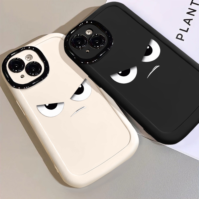 ใหม่ Angry Expression เคสโทรศัพท์สําหรับ IPhone 15 14 11 12 13 Pro 16 Max XR X XS Max 7/8 Plus Se2020 ทนต่อการสกปรกตกรวมทุกอย่างเปลือกโทรศัพท์ป้องกัน