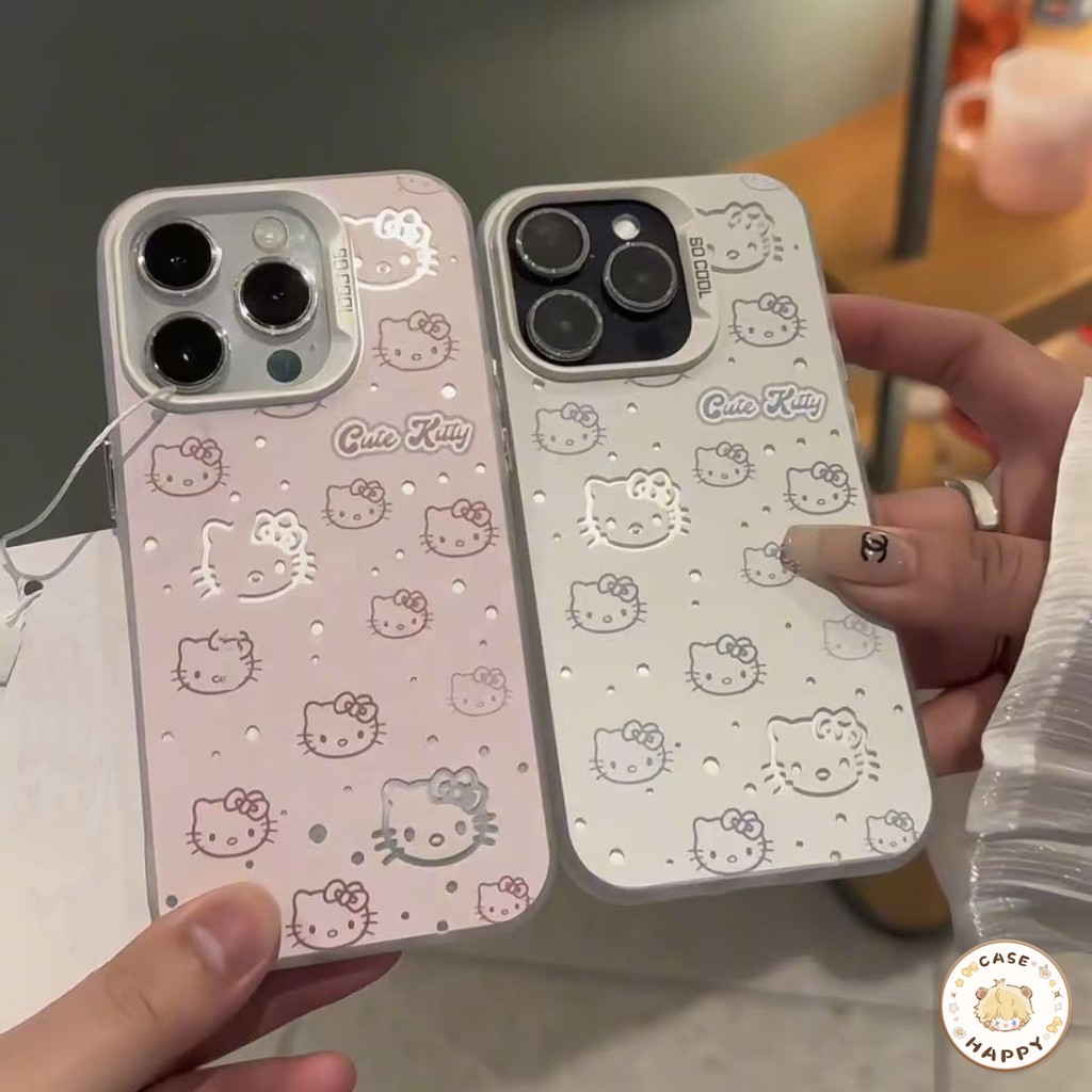 แฟชั่นการ์ตูนน่ารักเฮลโลคิตตี้ เคส OPPO A17 A38 A18 A15 A54 A78 A16 A7 A31 A17K A58 A57 A77s A5s A12 A77 A76 A74 A55 A3s