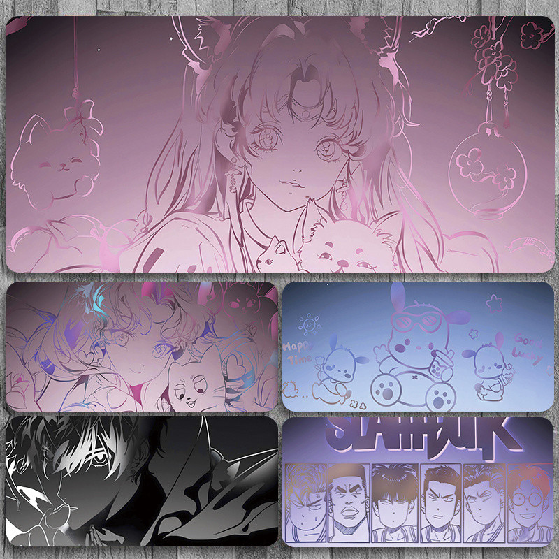 ♚-♚แผ่นรองเมาส์ Hatsune Miku ใหม่แผ่นรองโต๊ะแล็ปท็อปขนาดใหญ่