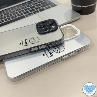 คู่รักเด็กชายผู้หญิงรักหัวใจเข้ากันได้เคสไอโฟน11 16 7Plus 15 12 14 13 Pro Max XR X XS Max 16 7 14 8 Plus SE TPU อ่อนเคส