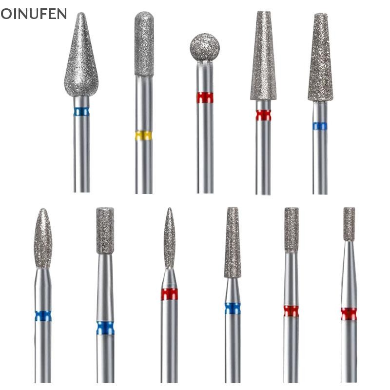 Onu เพชรเล็บเจาะ Bits Cuticle ทําความสะอาดเล็บ Pedicure Remover เครื่องมือ FEI