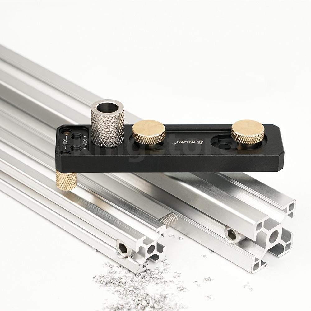 อลูมิเนียมโปรไฟล์ Punch Locator CNC Alloy Anodized Finish 2020/20/30/4030/060 ใช้งานร่วมกับ M6 Countersink Step เจาะ DIY เครื่องมือ