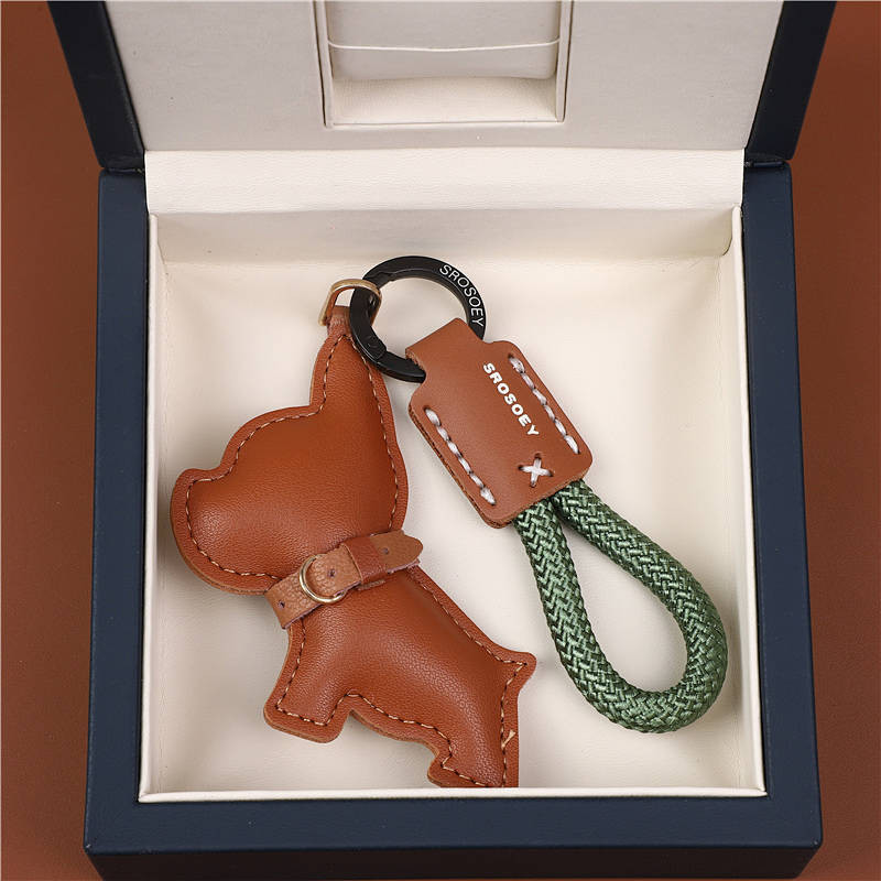 Puppy Car Key Ring Pendant Cute Creative Couple Gift Bag Premium Accessories Car decorations ObF8