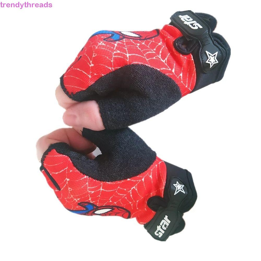 Trendythreads ถุงมือจักรยานสําหรับเด็กวิ่งขี่กลางแจ้งกันลื่นสําหรับเด็กสําหรับเด็กสําหรับเด็กถุงมืออะนิเมะ