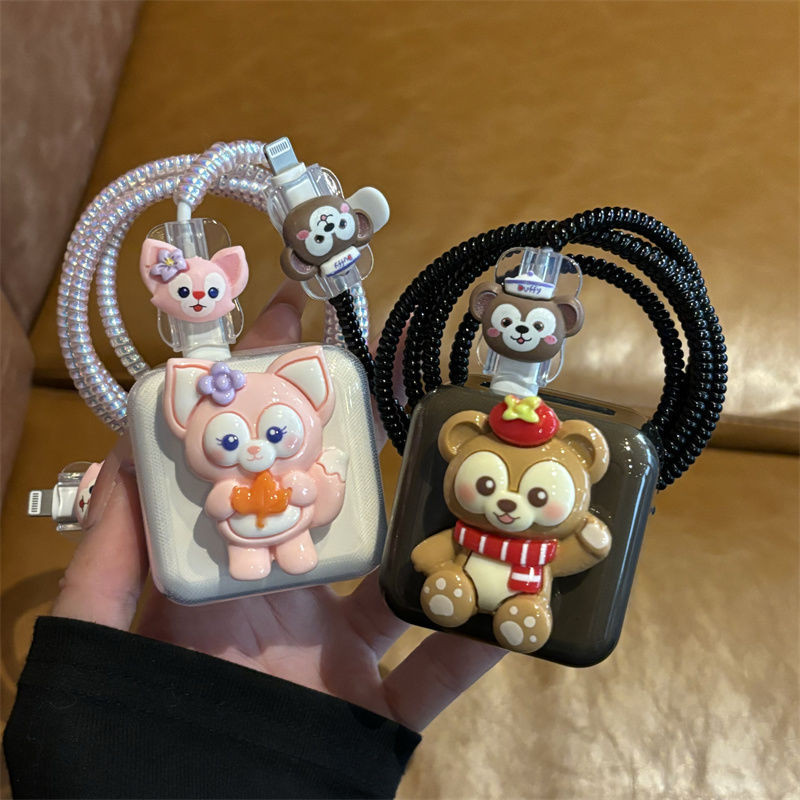 น่ารัก Linabell สําหรับ iPhone 20W 16 promax pad 20W Charger Protector ฝาครอบ TPU สําหรับ iPhone 15 