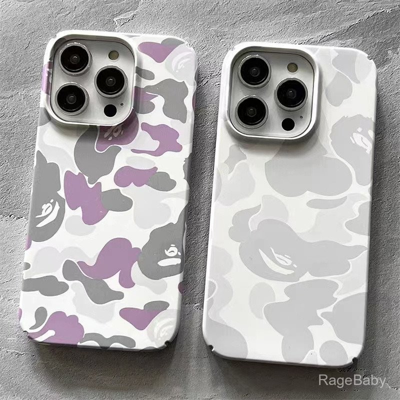 เคสแข็งเคส iPhone ลายพรางลายพรางแบบเรียบง่ายเหมาะสำหรับ iPhone 11PROMAX 16PROMAX 16PROMAX 16 15 14 13 PRO MAX 12 12pro 8PLUS XR XS MAX 14pro 14plus เคสกันกระแทก8k5e