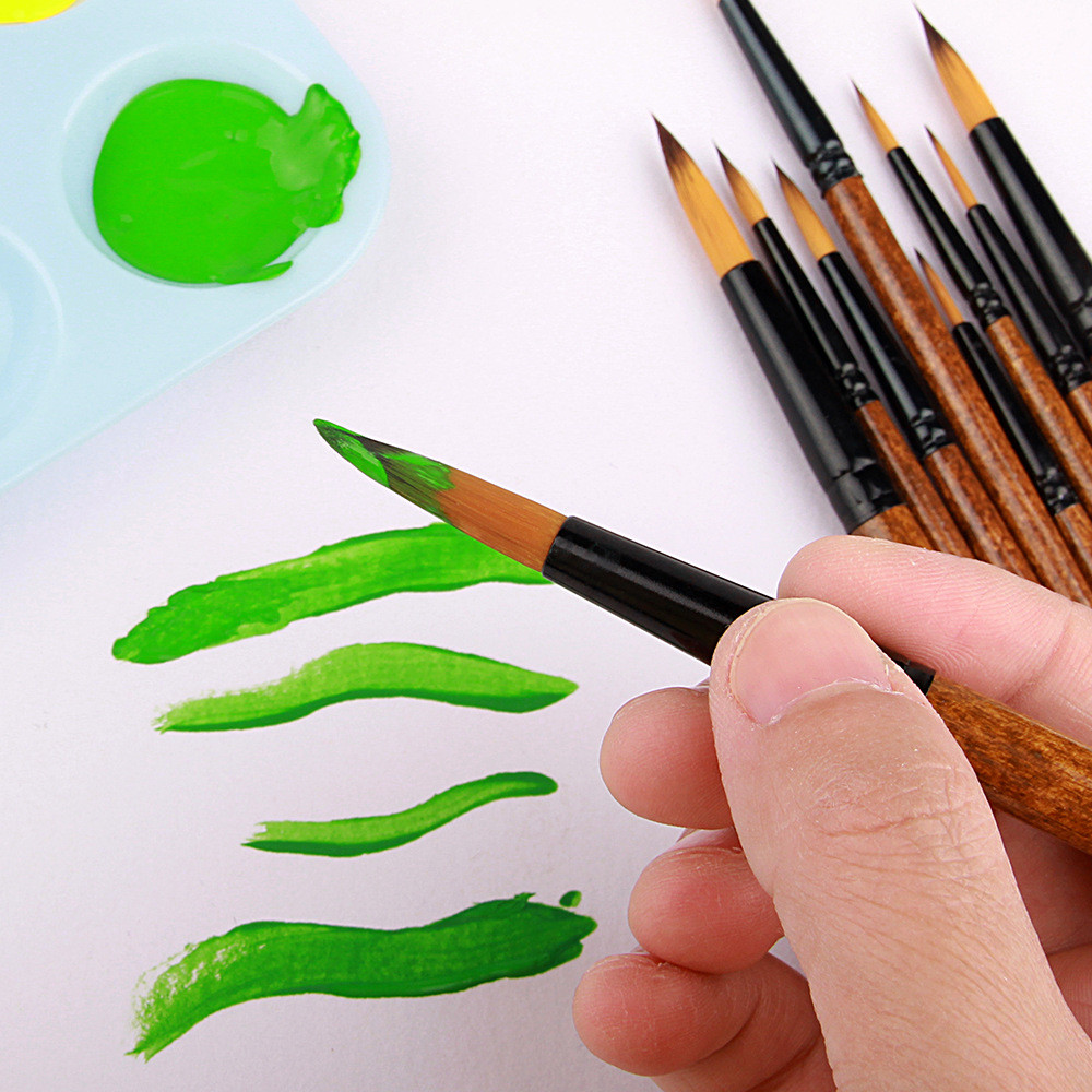 ชิ้นเดียวhb-3367แปรงไนลอน/แปรงทาสีสําหรับภาพวาดอะคริลิค/ภาพวาดสีน้ํามัน/ภาพวาดสีน้ํา - รูปที่ 2