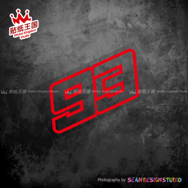 สําหรับ motogp honda team 93 marc marquez มอเตอร์จักรยาน decal รถจักรยานยนต์สะท้อนแสง Decals สติ๊กเกอร์กันน้ํา 05