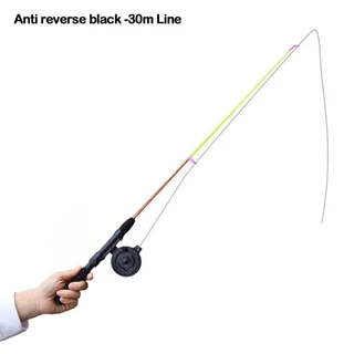 Qinyuz9 ตกปลาน้ําแข็งปากกา Pole,ฤดูหนาว Retractable Ice Fishing Rods, 2024 แบบพกพา 35/40/75/80 ซม.เด็ก Ice Fishing Rod Ice ฤดูหนาวตกปลา